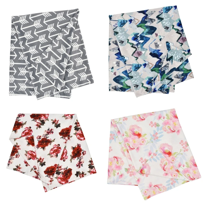 

Baby Double Layer Soft Cotton Receiving Blanket Infants Printed Swaddle Wrap Newborn Sleepsack Stroller Cover Sleep Bag