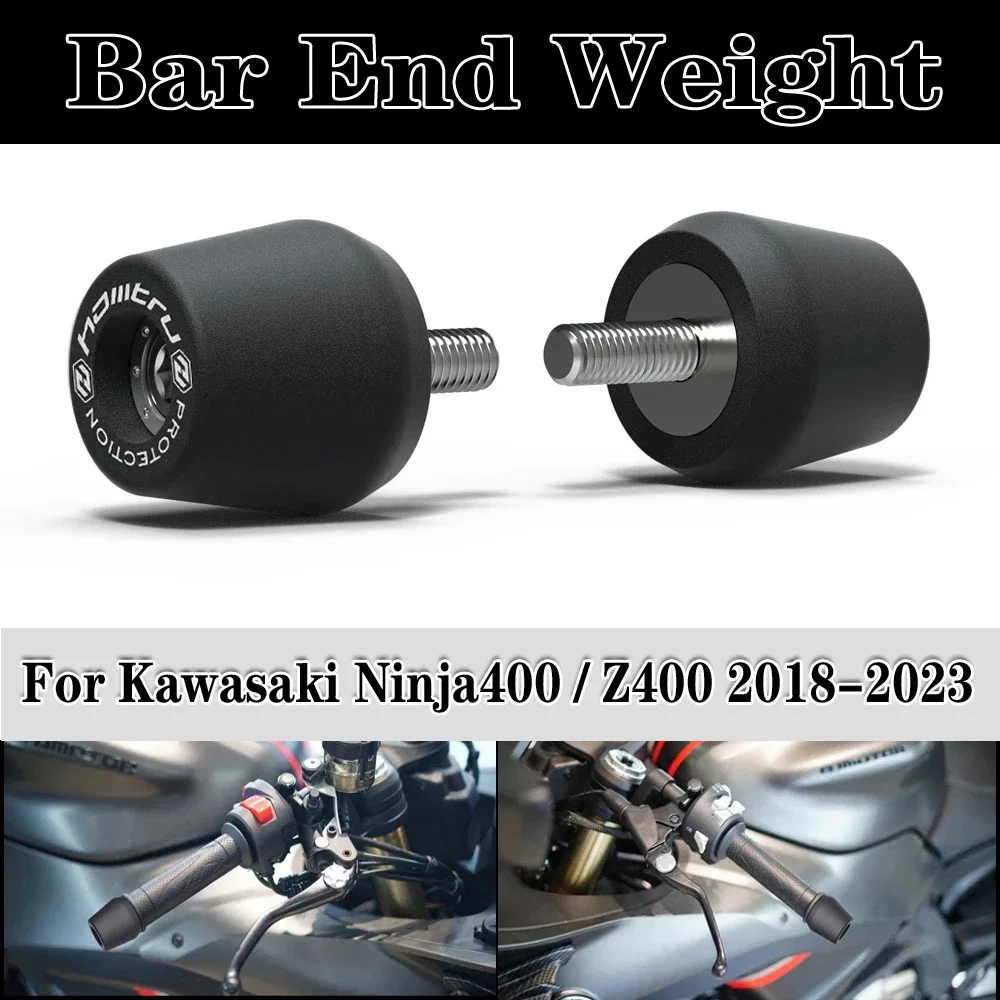 

Motorcycle Handle Bar End Weight Grips Cap For Kawasaki Ninja400 / Z400 2018-2023