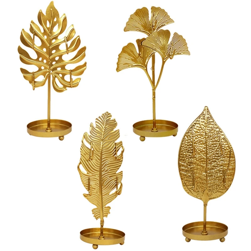 

Железный стеллаж для демонстрации ювелирных изделий в форме листа, Новый стенд для сережек, ожерелий, браслетов A0KF