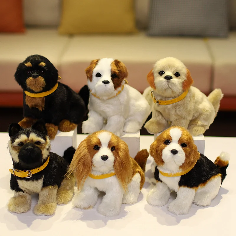20cm Simulation Puppy Dog Plush Toys German Shepherd Rottweiler Labs Beagle Dog Doll Stuffed Soft Baby Toys Kids Gifts