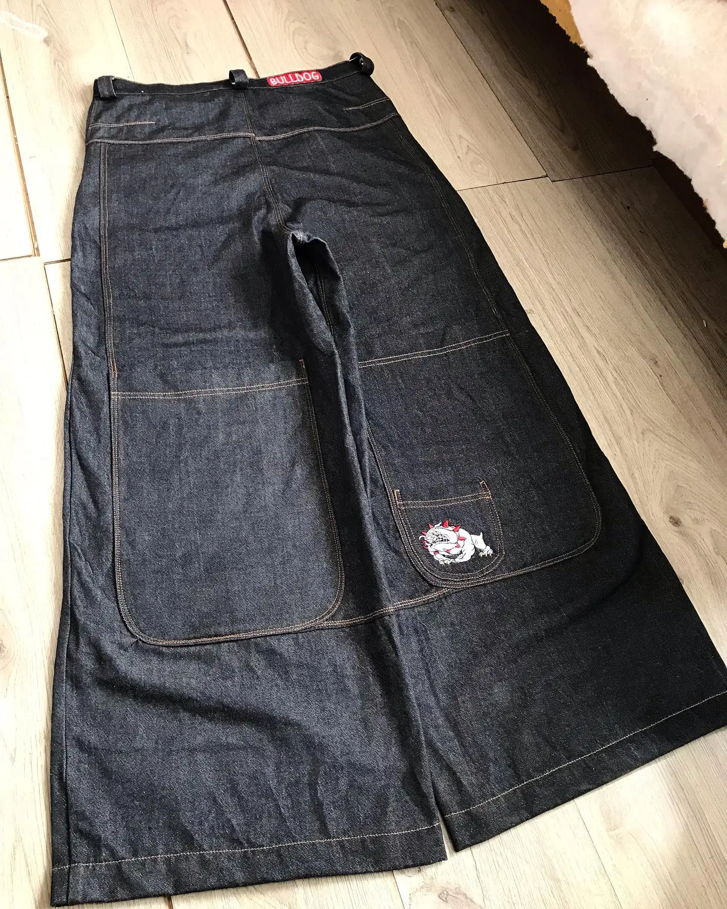 

Y2k Harajuku модные повседневные широкие джинсы с высокой талией JNCO мешковатые джинсы с принтом в стиле хип-хоп джинсы-бойфренды для женщин