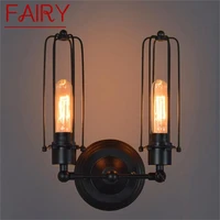 fairy classical wall lamp indoor led industrial retro fixtures lighting loft simple design sconce