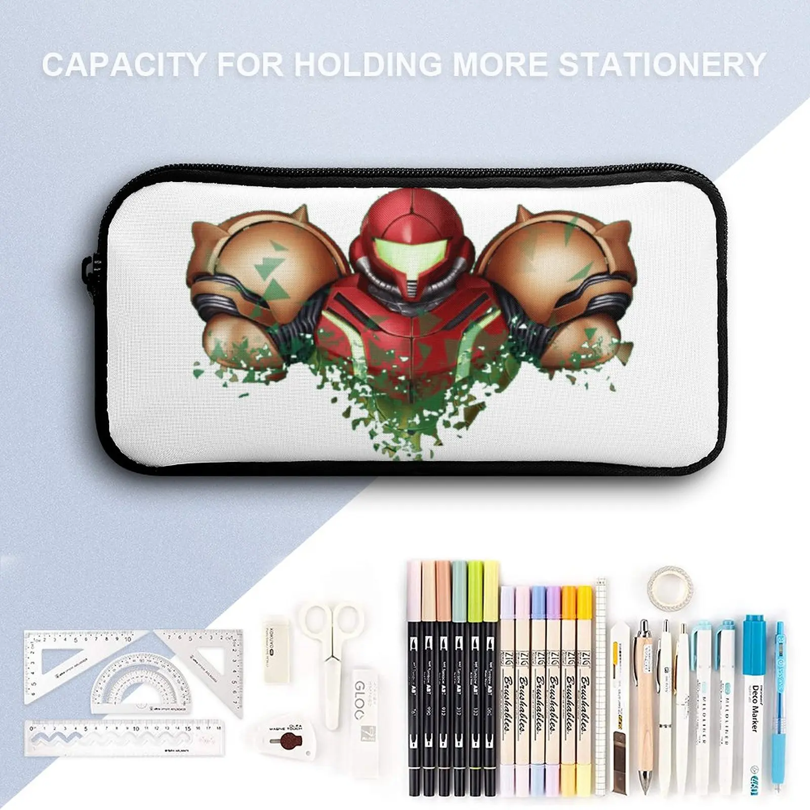 Набор Metroidss 3 в 1 17-дюймовый рюкзак сумка для ланча ручка школы графическое крепкое