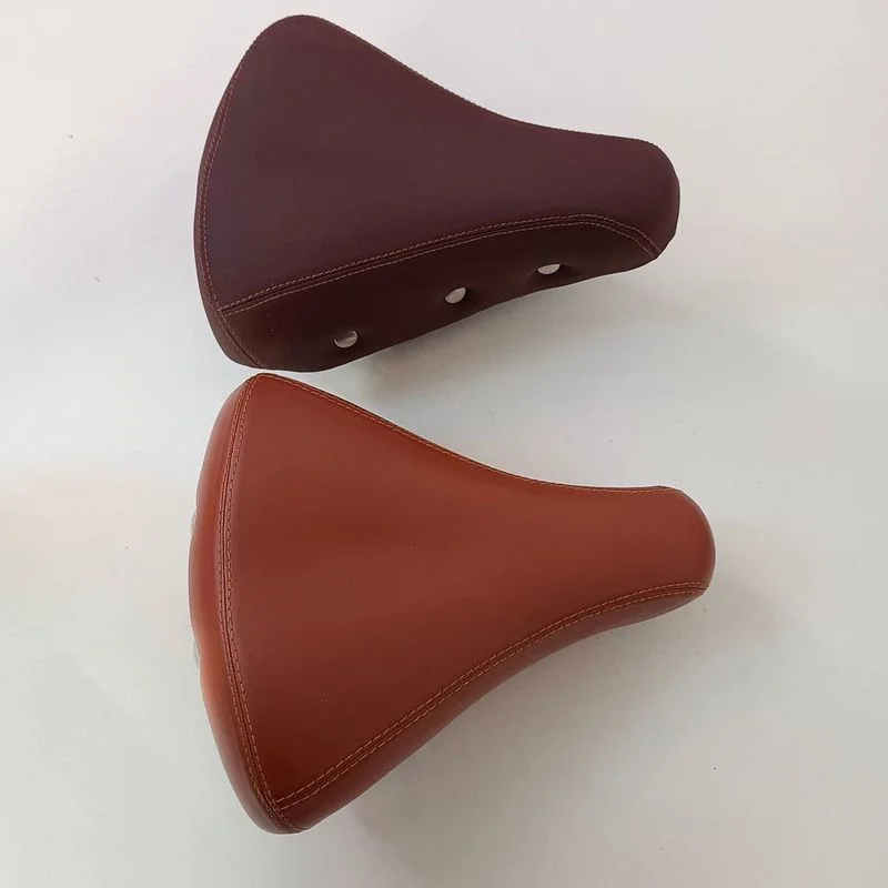 

Retro Genuine Leather Bike Saddle Bicycle Cowhide Cushion Leather Surface Cycling Seat Spring Shockproof MTB Bicycle Saddle