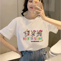 disney mickey mouse donald duck minnedys cartoon character high quality printing sale short sleeve round neck fashion t shirt