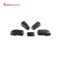 car seat adjustment switch button cover trim abs carbonchrome for nissan maxima 2016 2017 2018 2019 styling accessories 5pcs