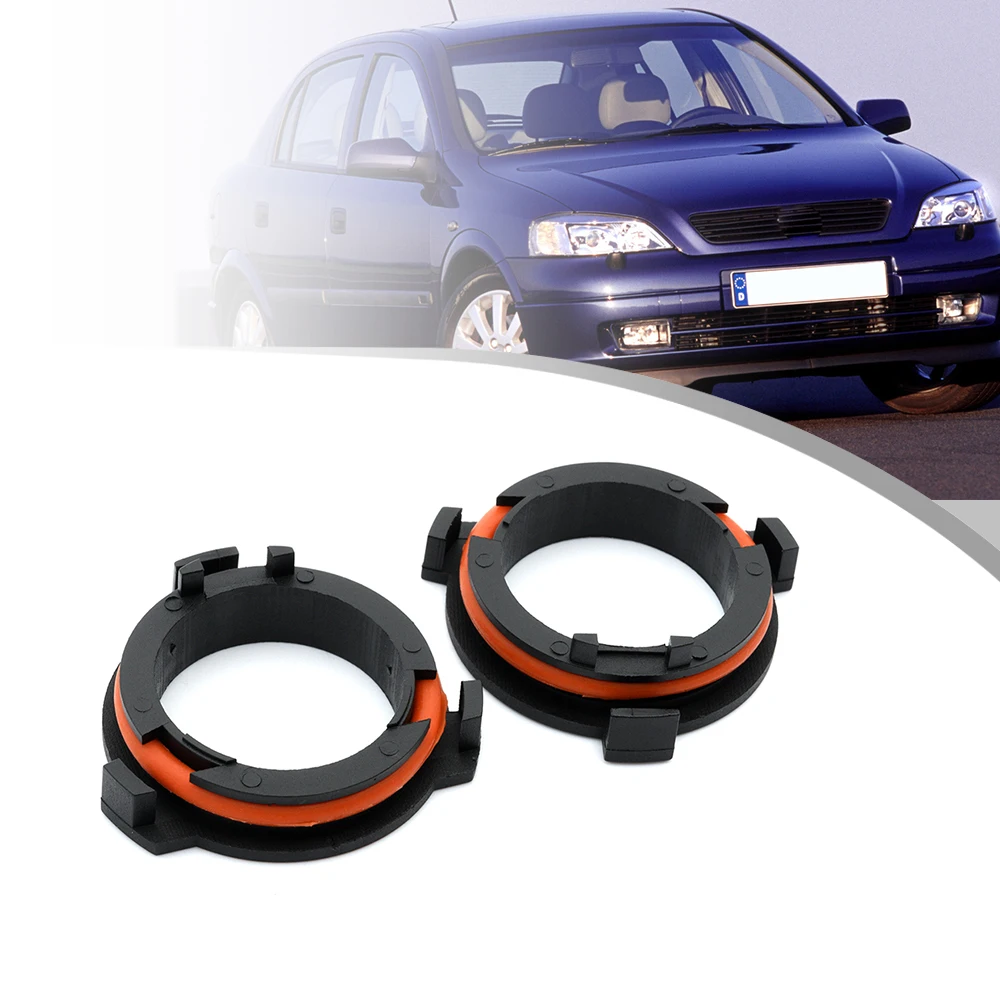 2Pcs For Opel Astra G Zafira A 1999-2005 H7 Led Dipped/Low Beam Headlamp Bulb Cap Mount Ring Headlight Base Adapter Holder