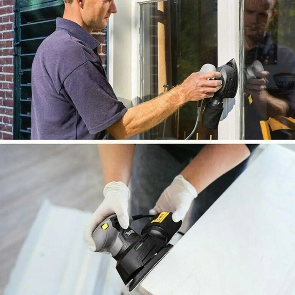 

Flocking Sandpaper Aluminum Oxide Mouse Sanding Detail Sandpaper Pads Discs Paper Orbital Abrasive Sander She P3d7