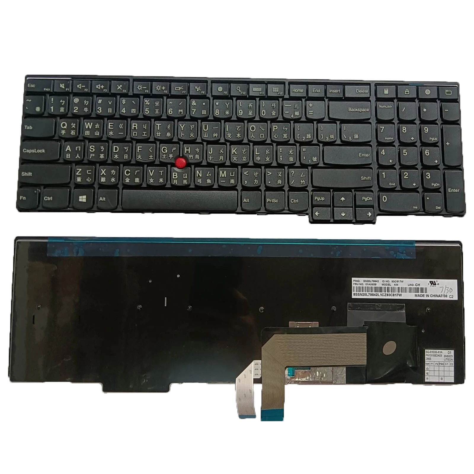 Новая клавиатура для LENOVO ThinkPad E531 E540 W540 W541 W550 E545 T540 T550 TW