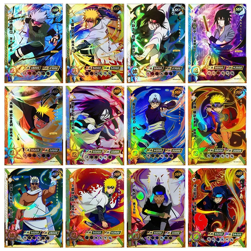 

Редкие флэш-карты Аниме Наруто SSR преломления Namikaze Minato Hatake Kakashi Игрушки для мальчиков коллекционные карты подарки на день рождения