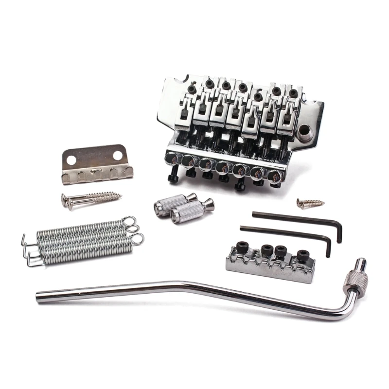 

Guitar Bridge Tremolo System Set with Neck Lock, Bridge and Whammy Bar for 6 String Strat Guitar Tailpiece TOP quality
