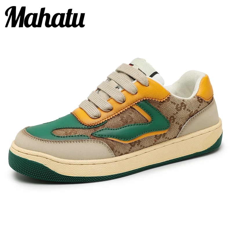 Men Women sport Running Shoes soft sole Breathable Autumn mesh Tennies Shoes comfortable Sneakers Print color matching shoes