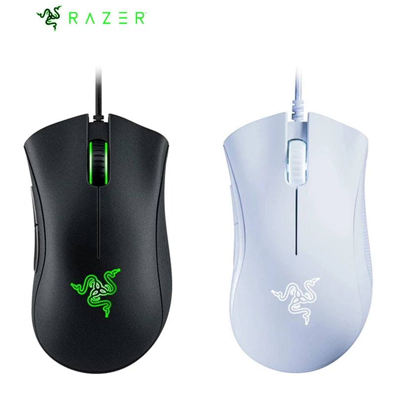 

Origina Razer DeathAdder Essential Wired Gaming Mouse 6400 DPI Optical Sensor 5 Programmable Buttons Mechanical Switches Gamer