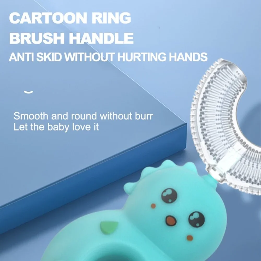 

Cute 360 U Shape Silicone Toothbrush U-shape Oral Teeth Cleaning Design for Toddlers and Children