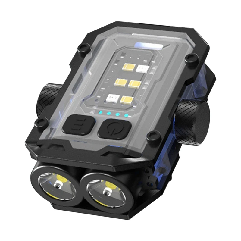 Миниатюрный фонарик-брелок с зажимом фонарик для улицы гироскопическим брелоком