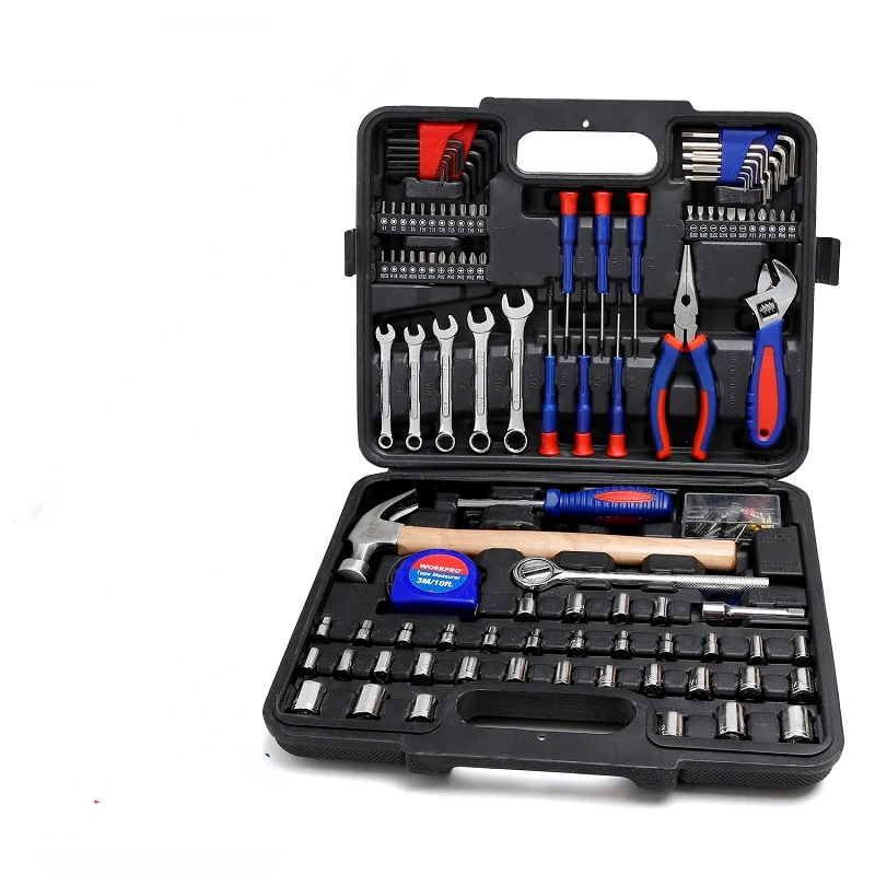 

Metal Tool Box Set home Tool Set Repair Workshop Tools Kits Screwdriver Set Socket Set for Home Metal Decorative Plate