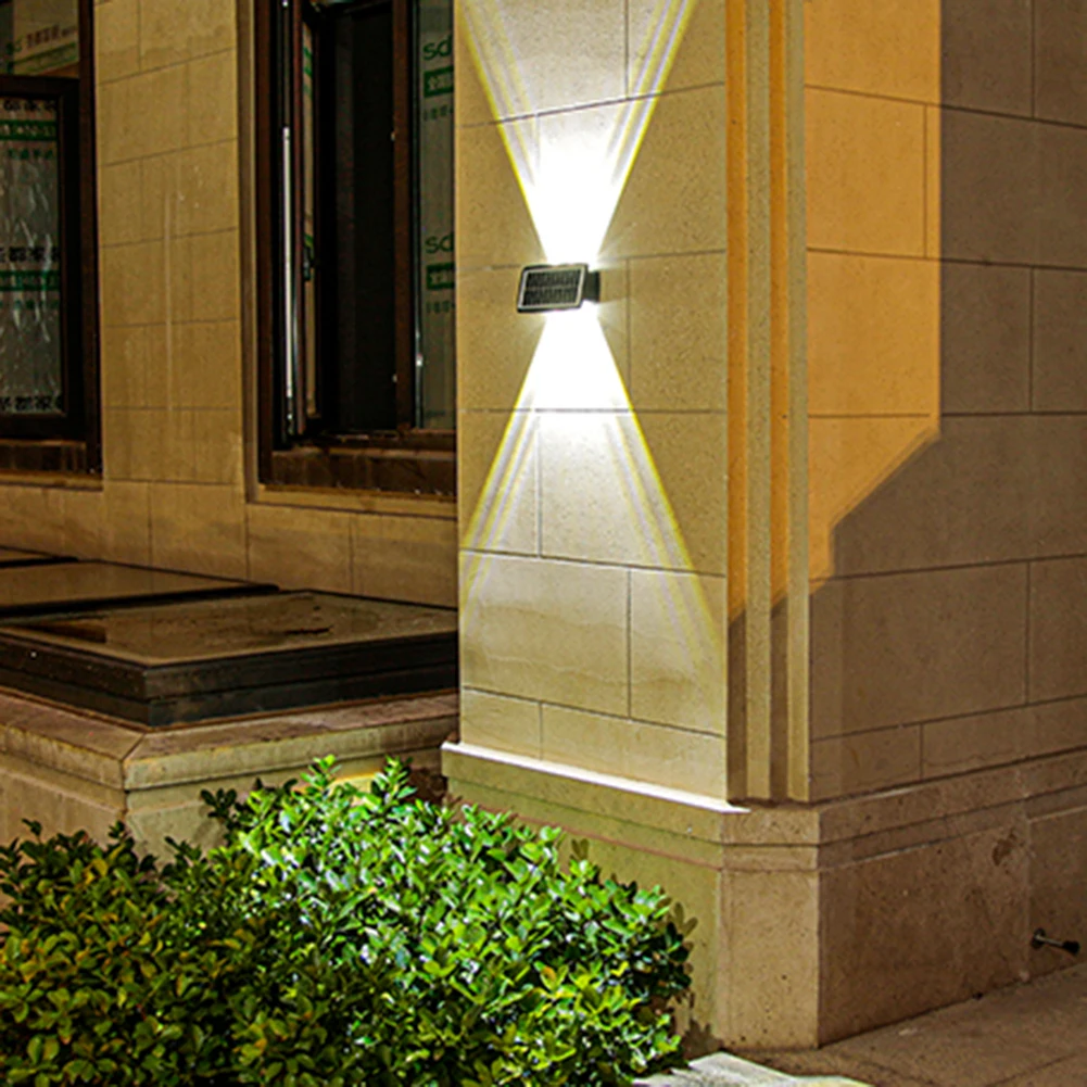 

Настенный декоративный светильник на солнечной батарее, термостойкий двойной светильник, перезаряжаемый Водонепроницаемый Многофункцион...