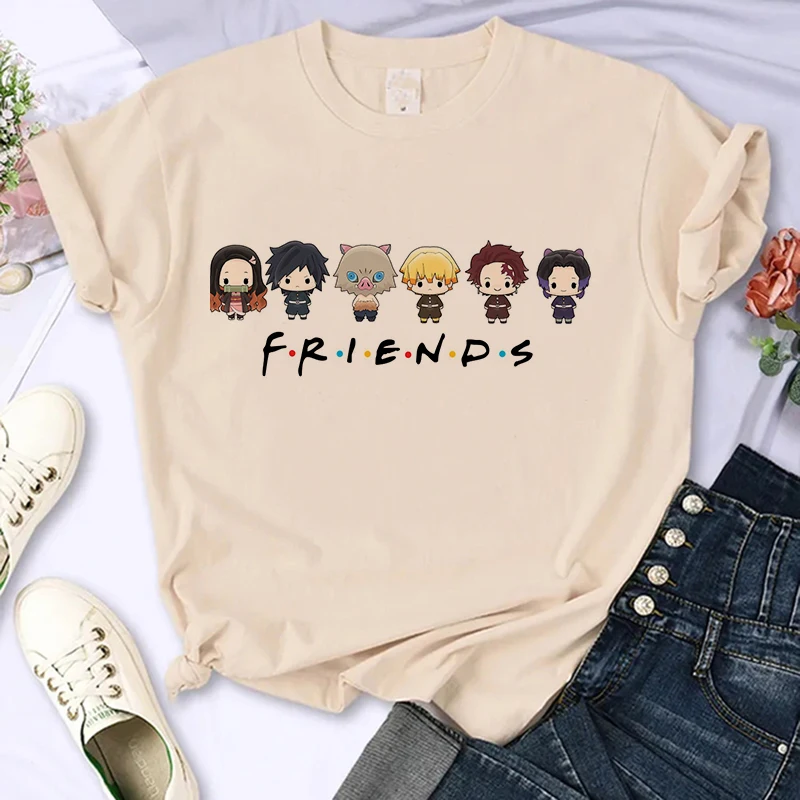 Женская футболка в стиле аниме Demon-skimming