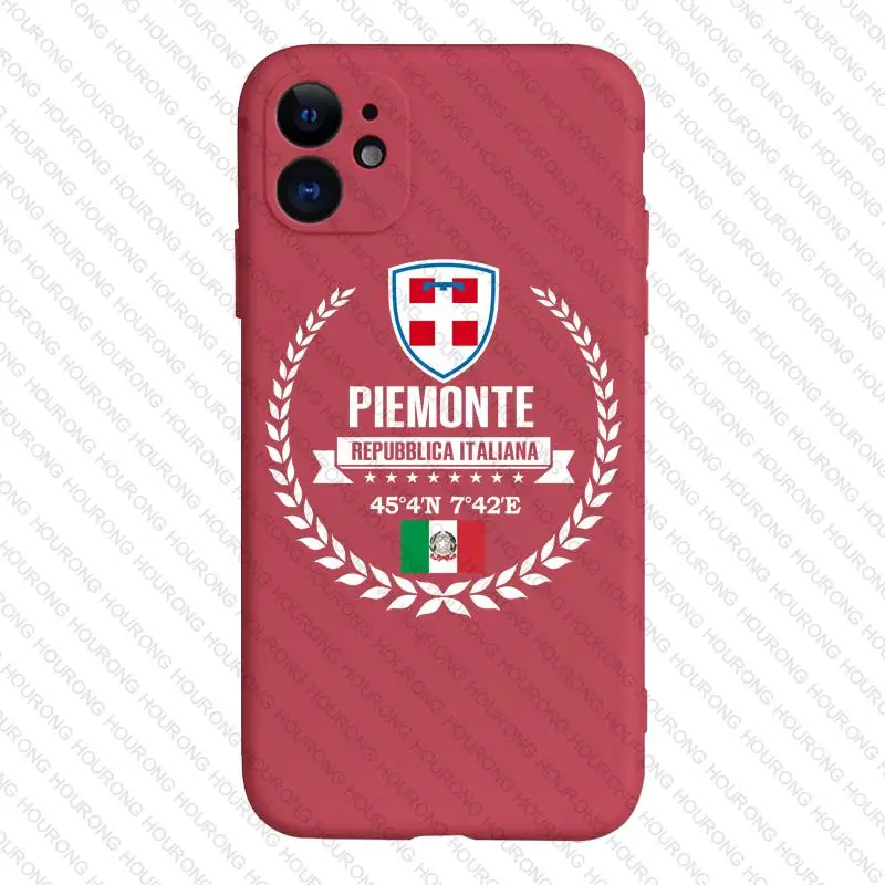 Италия Piemonte герб флаг карта чехол для iPhone 13 12 11 X XS XR 7 8 6S SE Plus Pro Max Mini 2022 |