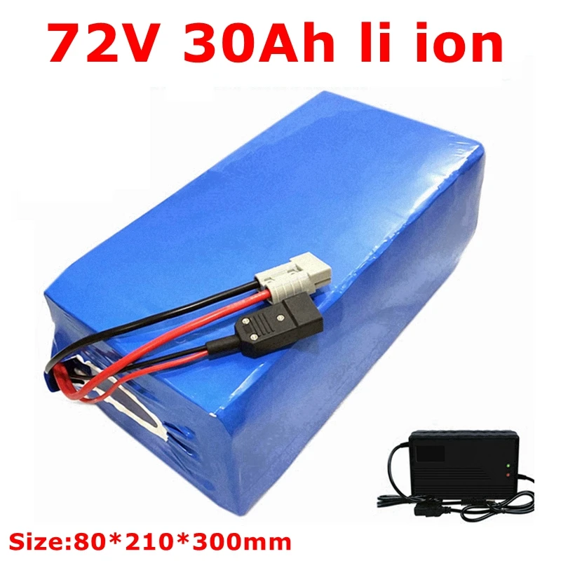 

BLN 72v 30Ah batteria agli ioni di litio li ion BMS per bici 3500w veicolo a motore triciclo scooter Go Cart moto + caricatore 1