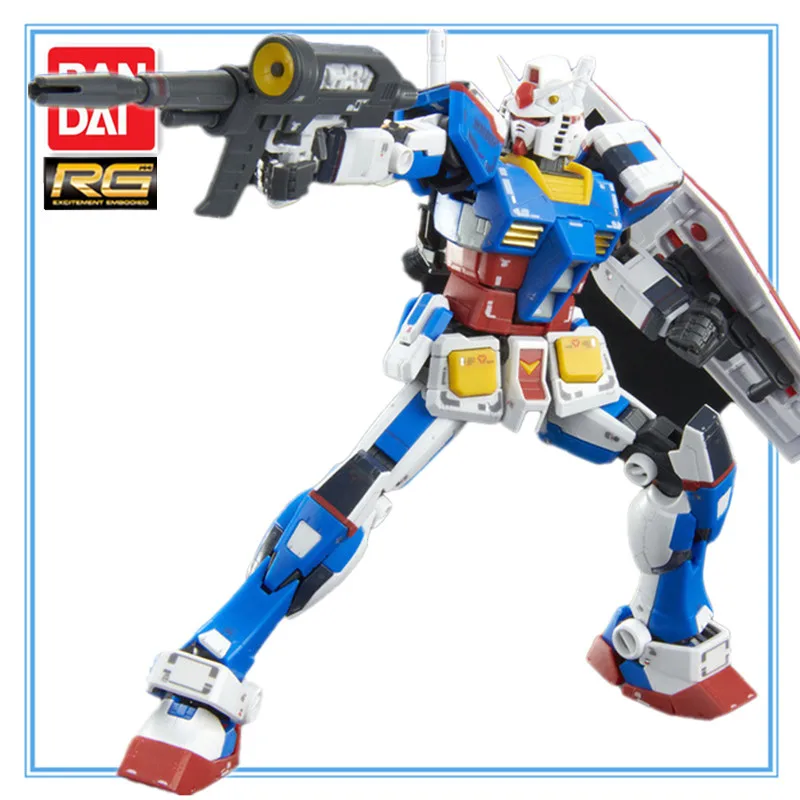 

Bandai Original Model Kit GUNDAM RG PB RX-78-2 Team Bright 1/144 Anime Action Figure Assembly Robot Toys Model Gifts for Boys