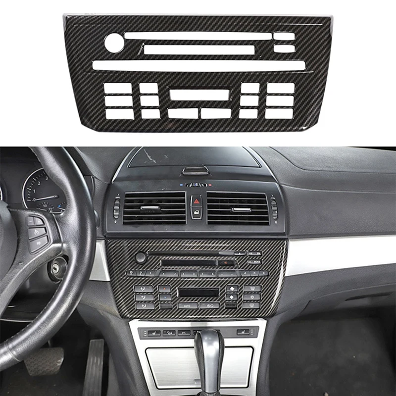 

Car Central Control Panel CD Control Switch Panel Frame Radio Panel Auto Accessories for BMW- X3 2006-2010