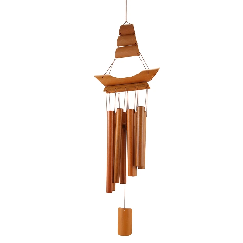 

Classical Hanging Decor Handmade Bamboo Bell Aeolian bell Fengshui Lucky Wind Chime Decor for Outdoor Wall Door Shop Ornament