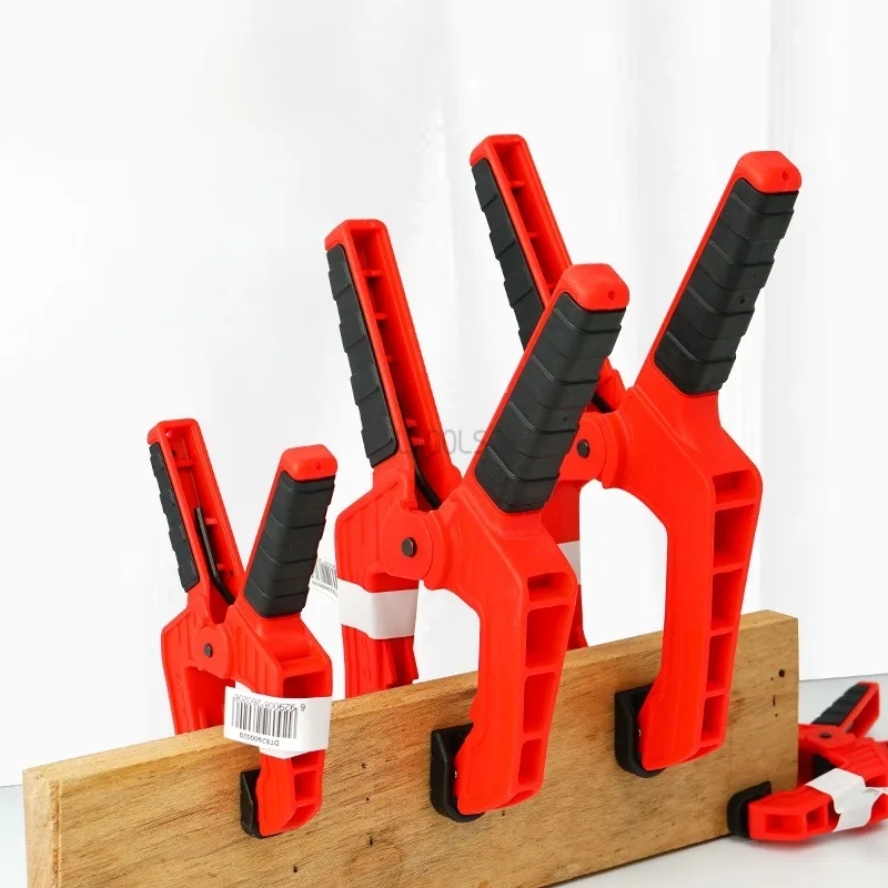 

Woodworking Heavy Duty F-clamp Plastic Fast Ratchet Spring Clamp Strong A Type Extra Large G-type Clip Nylon Wood Carpentry Tool