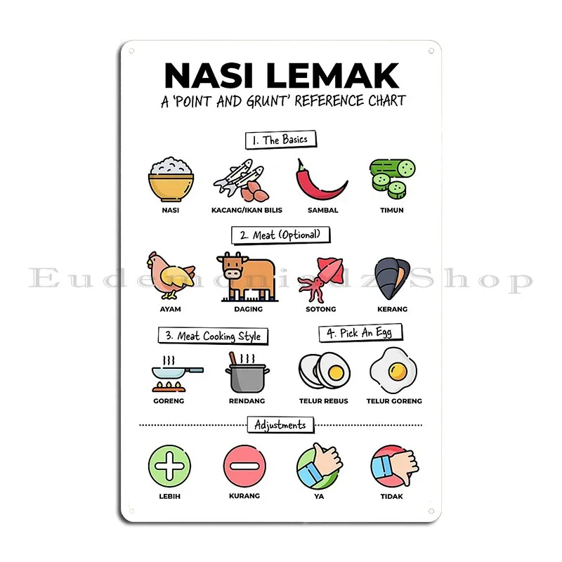 Металлический плакат Nasi с таблицей заказа лесом Mickyjayjay клубный постер забавная