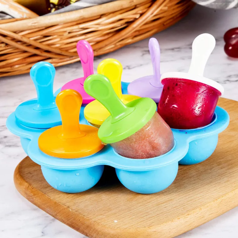 

Ice Cream Ice Pops Mold Portable Food Grade Popsicle Mould Ball Maker Baby DIY Food Supplement Tools Fruit Shake Accessories