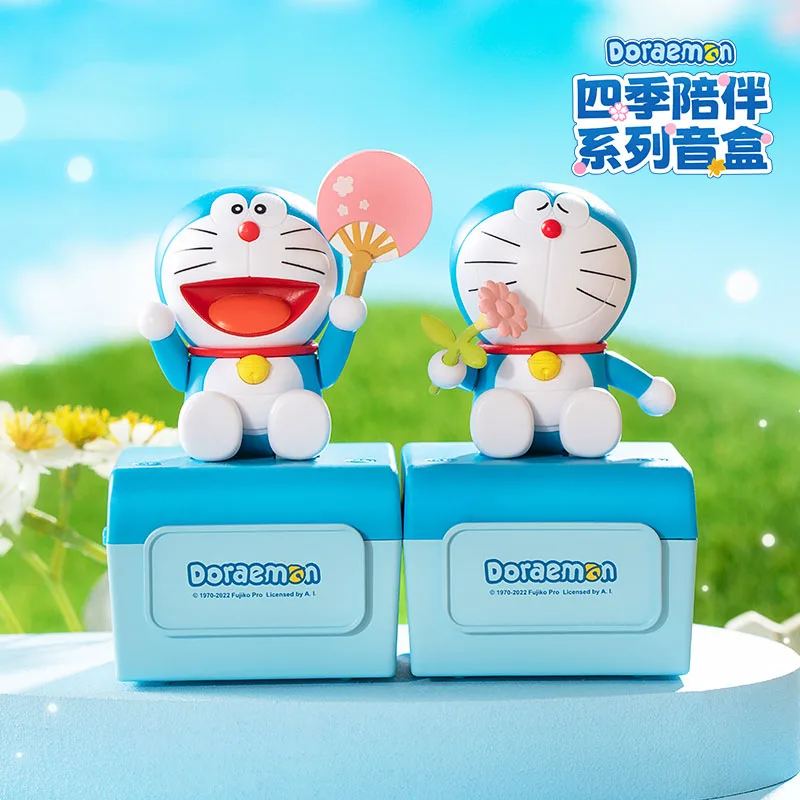

Anime Figure Blue Tanuki Series Music Box Blind Box Toys Musical Theme Craft Girl Boy for Kids Birthday Christmas New Year Gifts