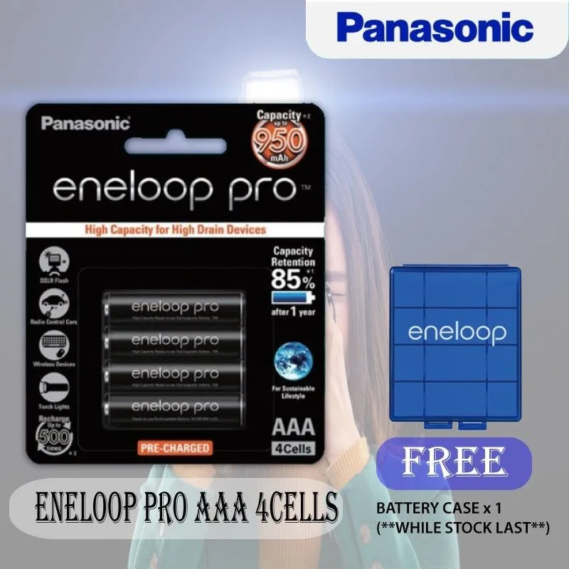 

Eneloop AA AAA Rechargeable Batteries - 4pcsx1pack