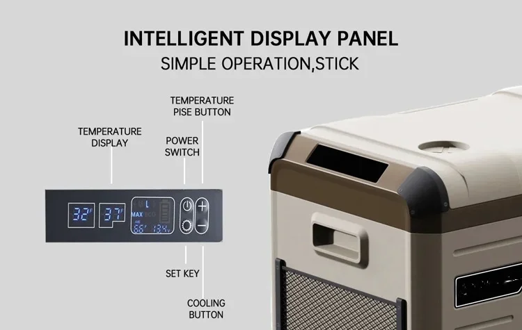 35-литровый уличный холодильник для автомобиля портативный с морозильной камерой