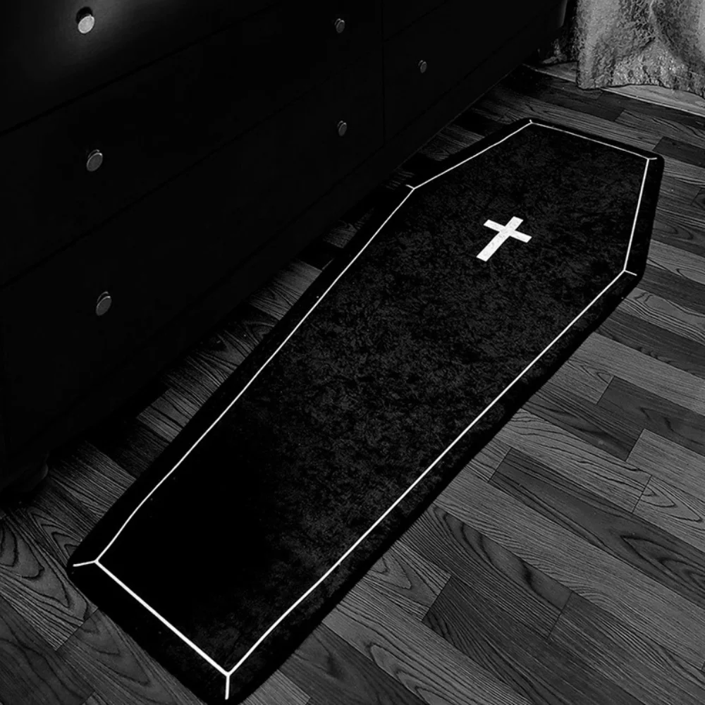 

Alfombra Gótica Oscura Para Dormitorio, Estera De Ataúd Vampiro, Hippie, Motocicleta, Tatuaje, Decoración Halloween