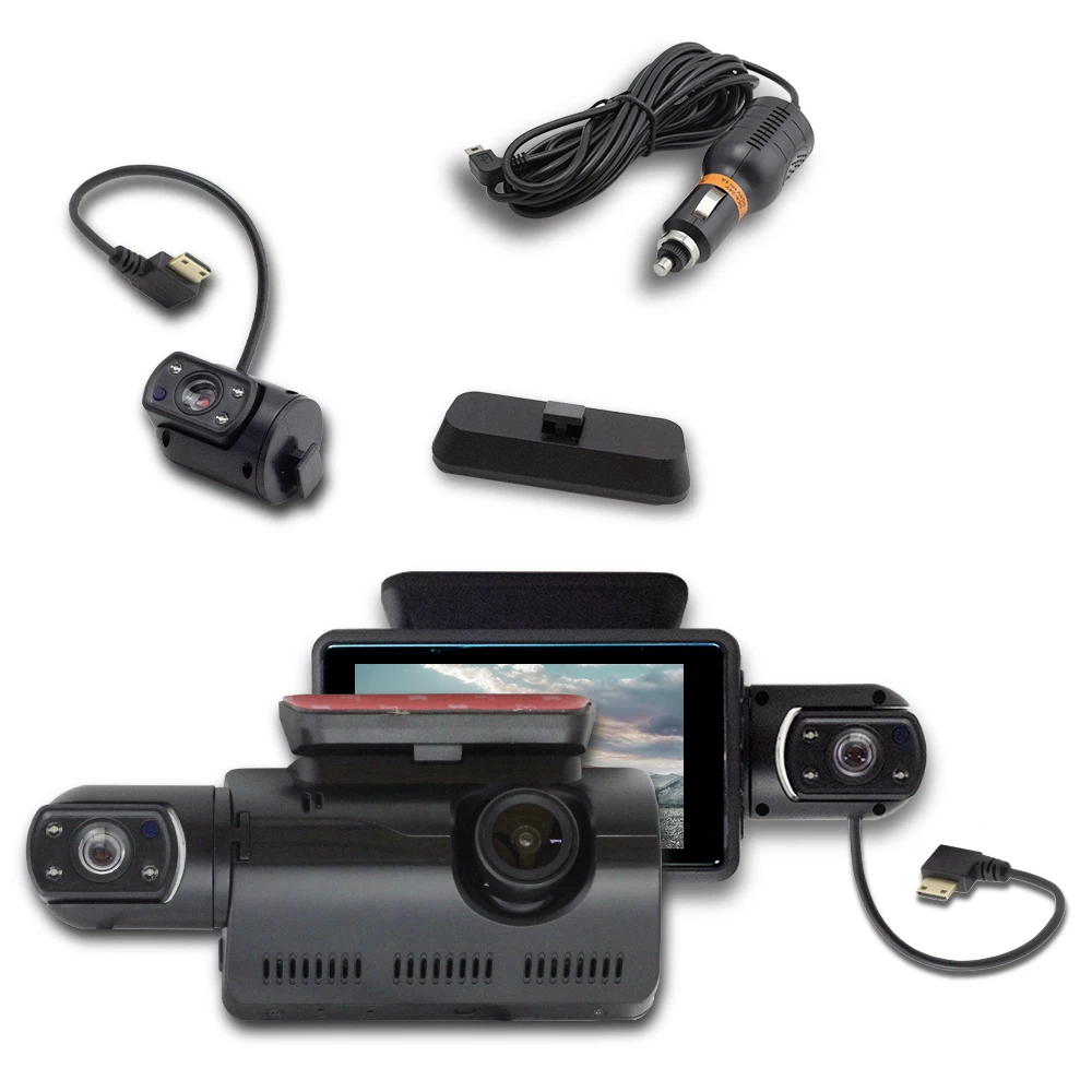 

3.0In 3 Inch Car Recording Camera Dual Lens Dash Cam Ips Full Hd 1080P Night Vision Driving Video Recorder Car Electronics