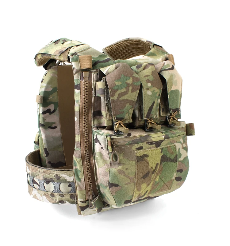 Silent Flap Tactics Triple Zipper Bag Assault V5 Triple Multi-purpose Support Backplane Bag