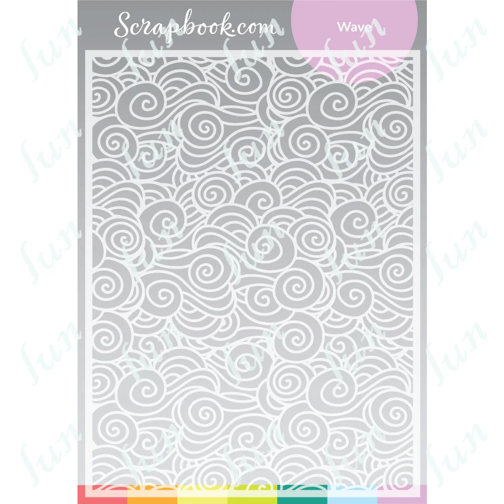 

Wave Pattern Layered Stencils Set Making Scrapbooking Diary Decor Embossing Template Diy Greeting Cards Handmade New Arrive 2022