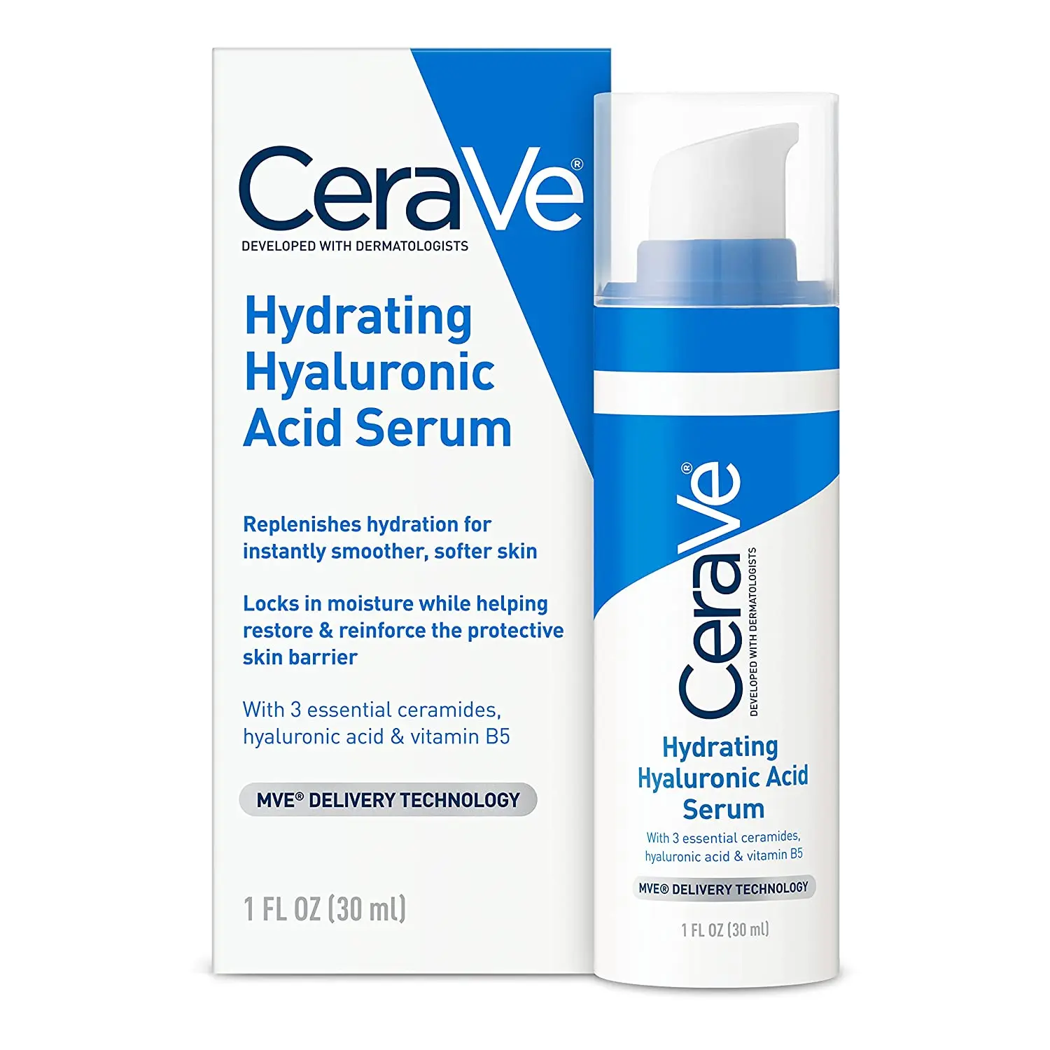 

Cerave Hyaluronic Acid Serum for Face with Vitamin B5 and Ceramides | Hydrating Face Serum for Dry Skin | Fragrance Free 30ml