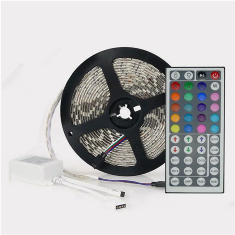 

5M RGB Light Strip 3528 Waterproof 300LEDs Flexible LED Light Strip with 44 Key Remote for New Year Christmas