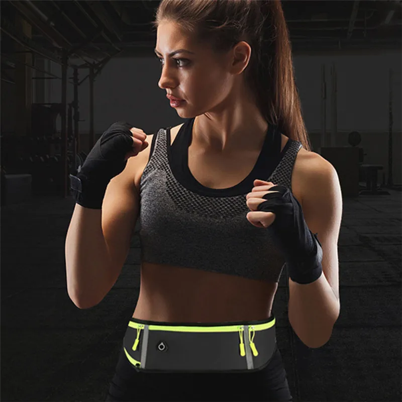 Спортивная поясная сумка для бега женщин и мужчин водонепроницаемая Удобная
