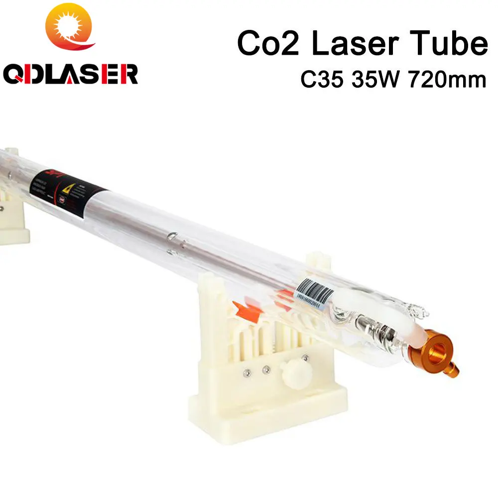 

QDLASER 40 Вт Co2 лазерная модернизированная металлическая трубка 700 мм Стеклянная трубка лампа для CO2 лазерной гравировальной машины