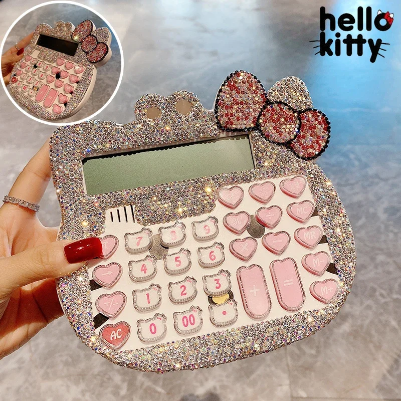 12-значные калькуляторы Hello Kitty роскошный офисный электронный калькулятор милые