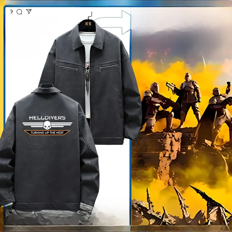 Подводная лодка Иисуса 2 ад подводная Ps5 кожаная куртка Surrounding the Game верхняя одежда