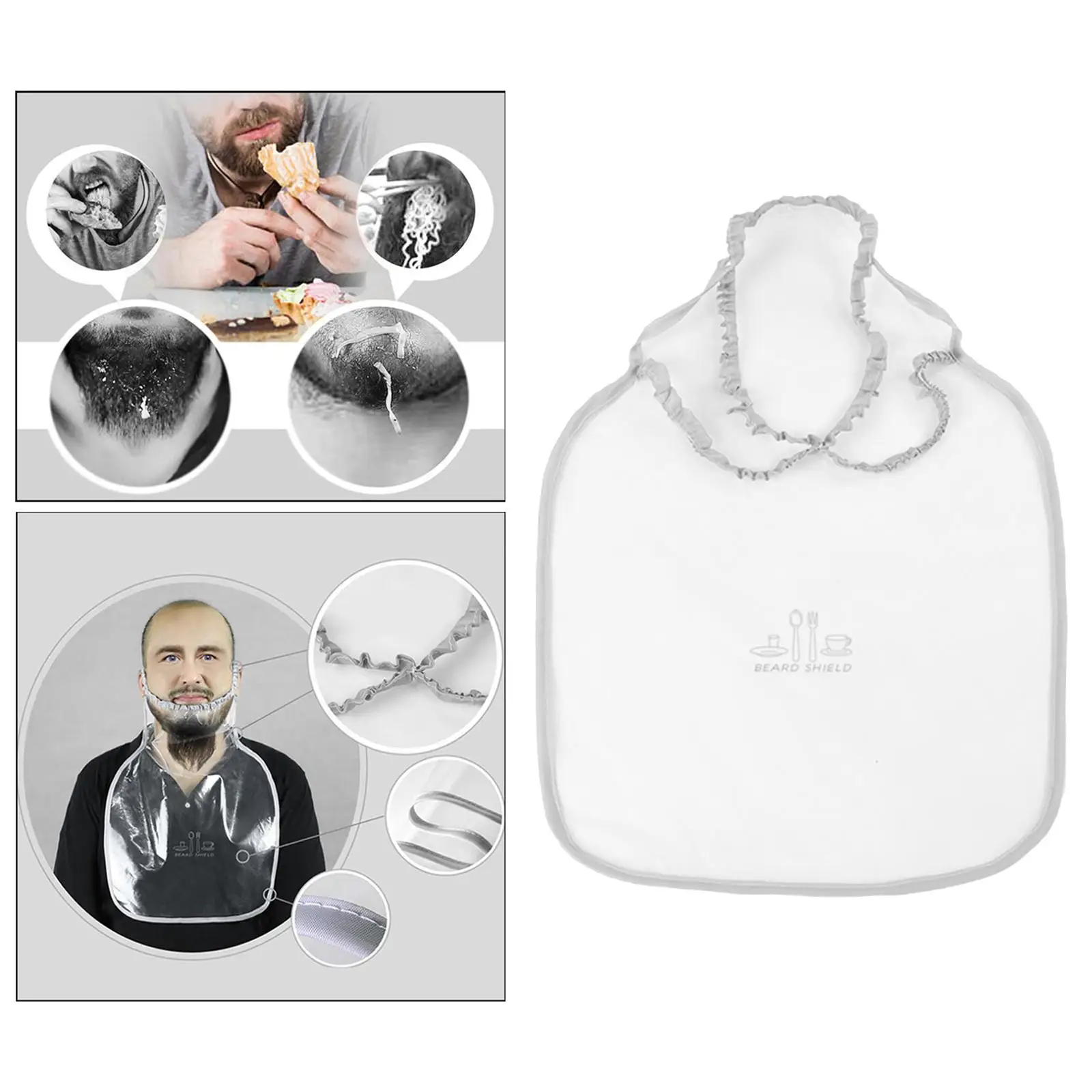 

Чехлы для бороды, противомасляные, переносные, висячие, чистые, противообрастающие, для взрослых, для мужчин, крышка для бороды, прозрачная, ...