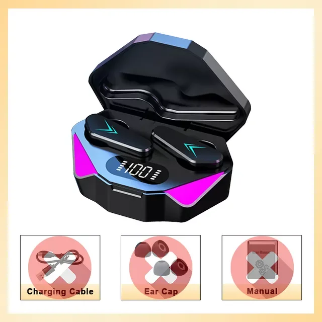 

TWS Gaming Earphone Bluetooth 5.0 Low Latency Professional Gamer Bluetooth Headphone With Mic 9D Stereo HiFi Headset Hot