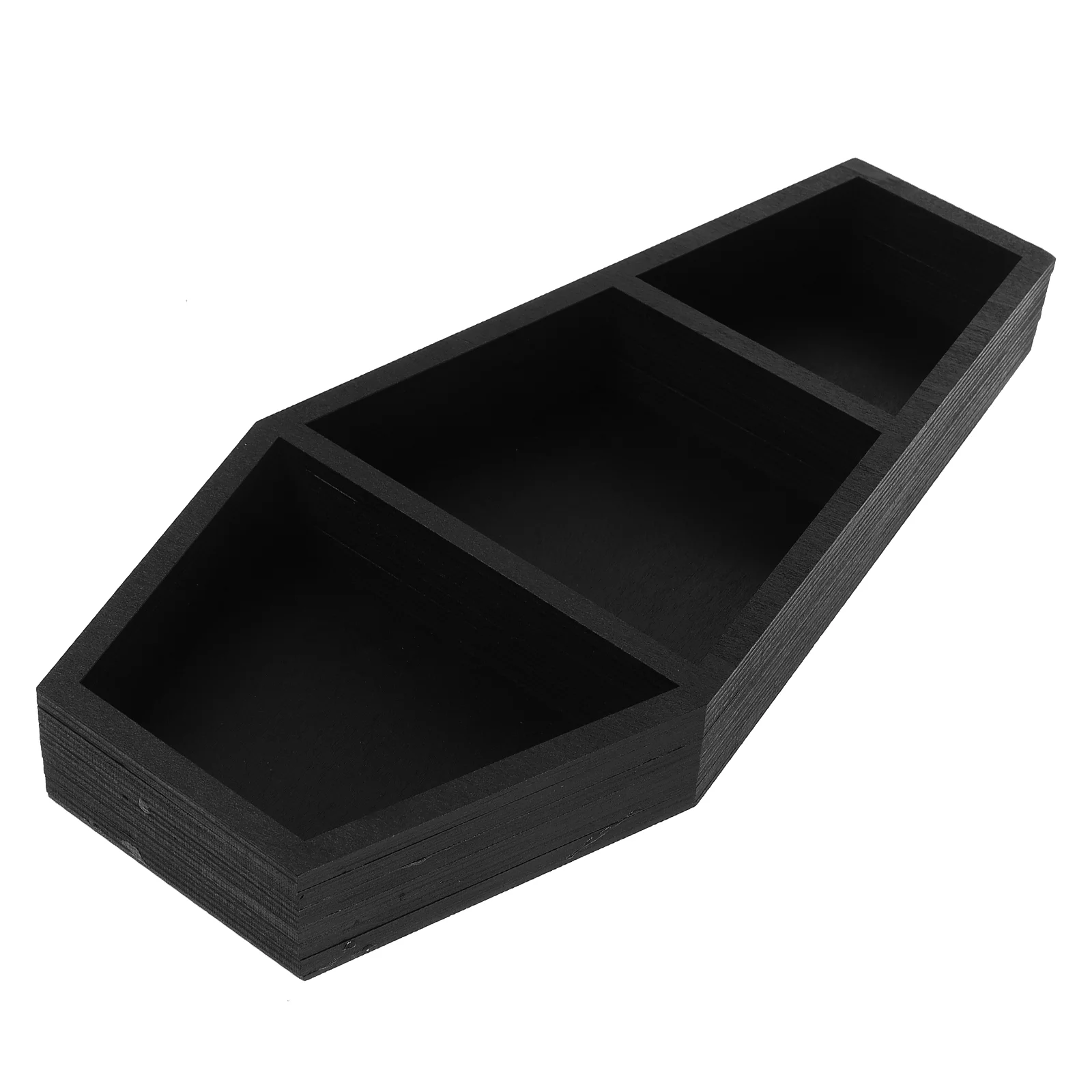 

Black Coffin Shelf Wooden Coffin Storage Rack Spooky Wooden Goth Decor For Home Halloween Decoration Gothic Shelves