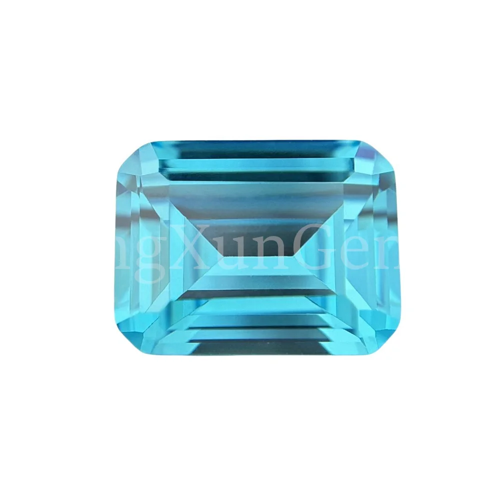 3x5 ~ 13x8 мм фотоэлемент изумрудной огранки Аквамарин кубический цирконий камень