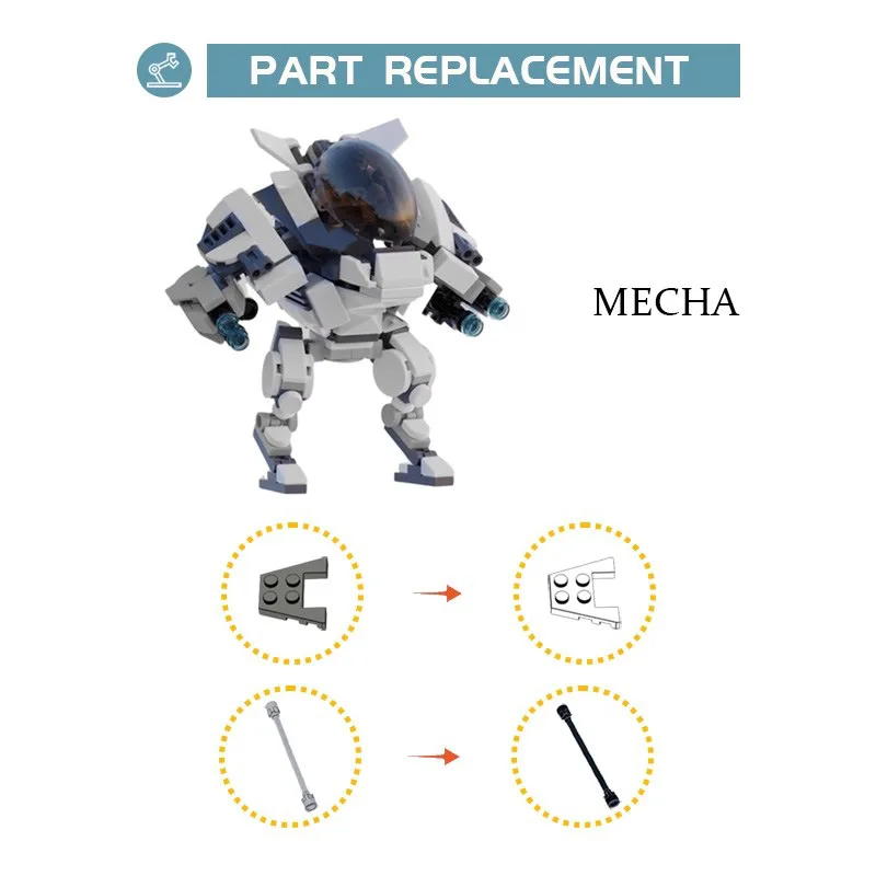 Популярный механический робот MOC танкозавр Mk II тактические боевые строительные