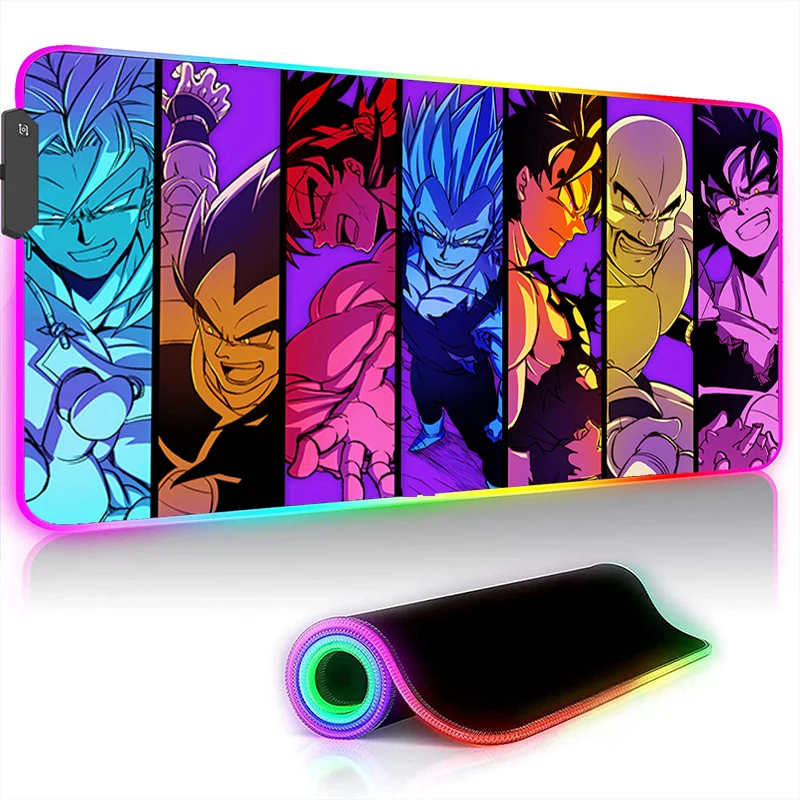 

Игровой коврик для мыши Dragon ball с RGB Подсветкой