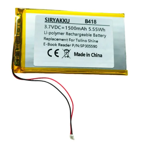 Литий-полимерная батарея 3,7В 1500 мАч для Tolino Shine 1 3 2 HD Tolino Vision 2 3 HD 4 HD